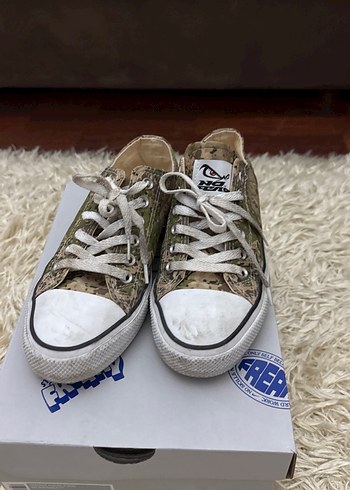 Diğer Kamuflaj Desenli Bağcıklı converse çocuk spor ayakkabısı