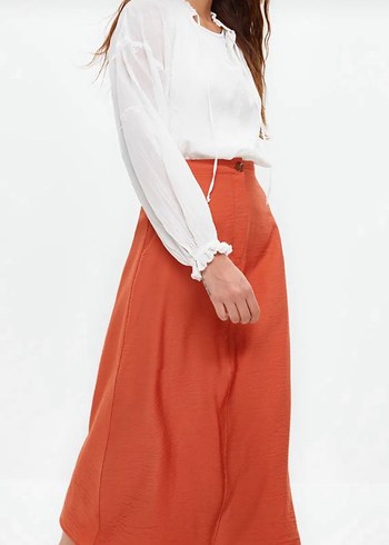 Trendyol & Milla Midi Keten Etek