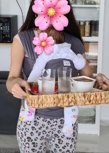NEKO Gri Neko Bebek Kanguru Sling