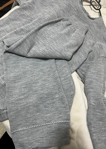 Gri Kadın Triko takım - Görsel 2