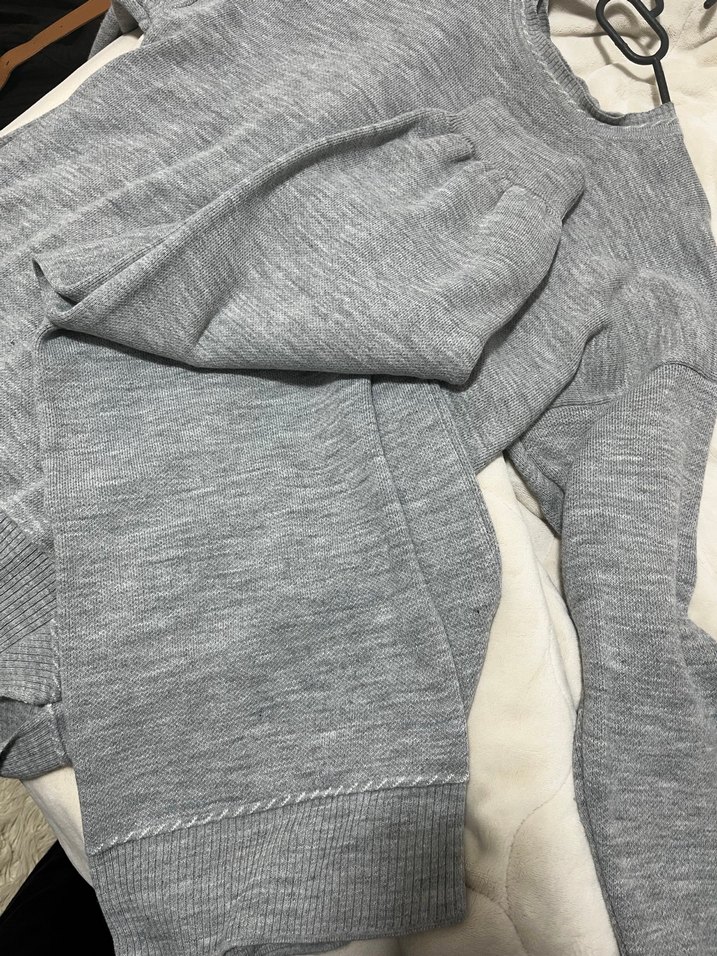 Gri Kadın Triko takım - Görsel 2