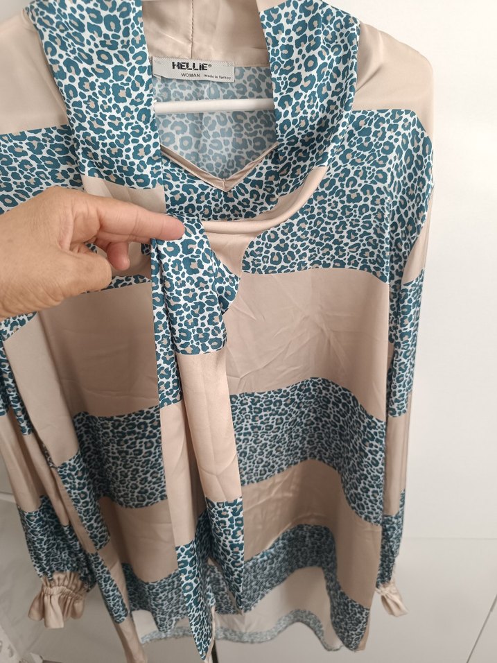 Camel Renkli leopar Desenli Uzun Kesim - Görsel 5