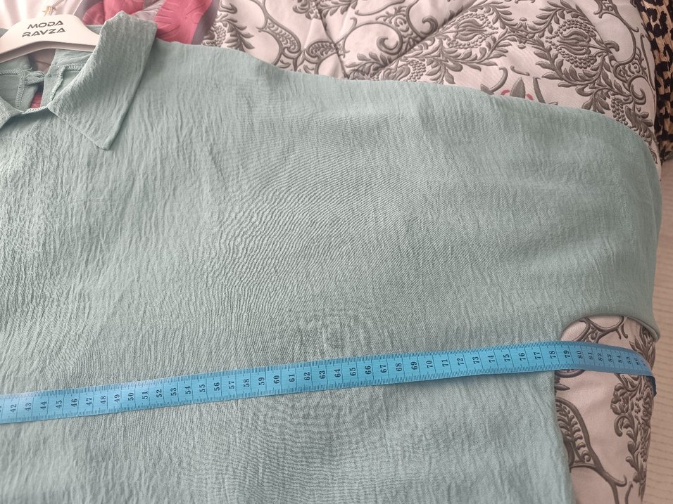 Yeşil ayrobin i Tunik, Fırfırlı, Rahat Kesim - Görsel 4