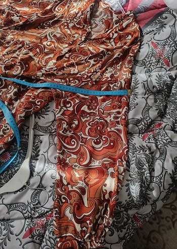 Düğmeli Bohem Uzun Kollu Kadın Elbise - Görsel 6