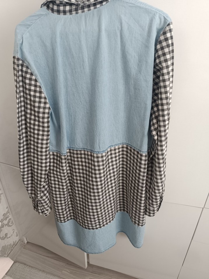 Düğmeli Kot Gömlek Kadın ASME - Görsel 5