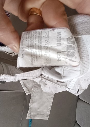 Bej Erkek Keten Rahat Kesim Pantolon - Görsel 5