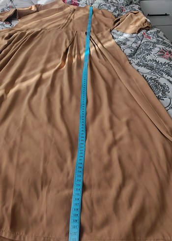 ferace elbise Camel renginde - Görsel 6