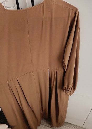 ferace elbise Camel renginde - Görsel 2