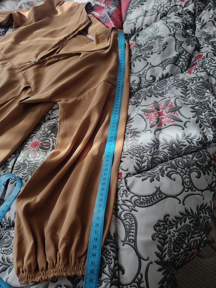 ferace elbise Camel renginde - Görsel 3