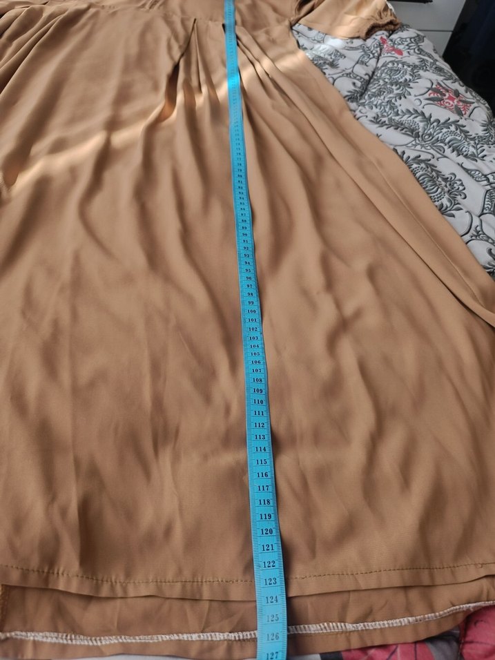 ferace elbise Camel renginde - Görsel 4