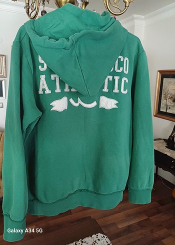 Diğer Düğmeli Yeşil Sweatshirt