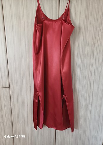 Çiçek Desenli Uzun Kadın sabahlık ve gecelik 2 parça - Görsel 8