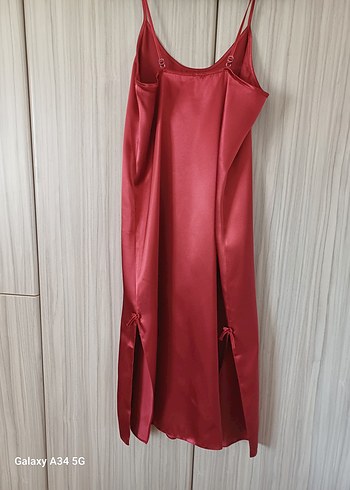 Çiçek Desenli Uzun Kadın sabahlık ve gecelik 2 parça - Görsel 7