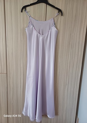 Uzun Mor Tie-Dye Kadın 5 parça gecelik takımı - Görsel 8