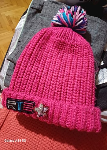 Pembe Renkli Kadın Örgü Bere - Görsel 2