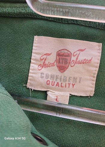 Hooded Yeşil Baskılı erkek Sweatshirt - Görsel 5