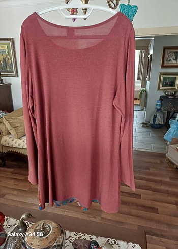 Bohem Desenli Uzun Kollu Kadın Tunik - Görsel 5