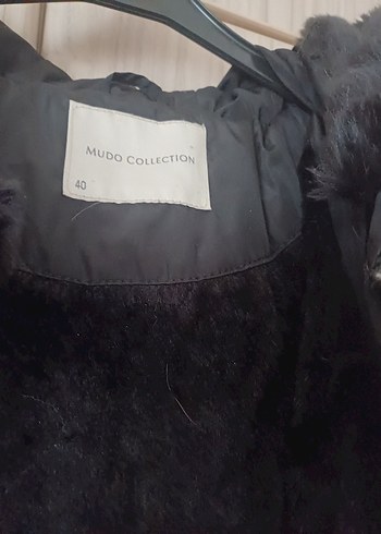 Kürklü Siyah Uzun Kadın Kışlık kaban - Görsel 5