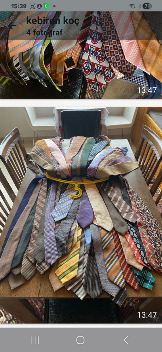 Erkek Çok Renkli İş Kravatları - Görsel 3