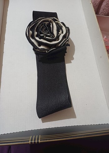 Kadın Siyah lastikli kemer - Görsel 3