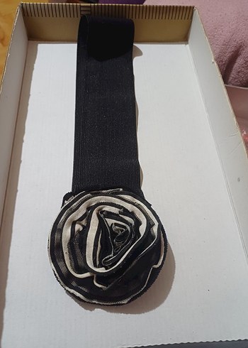 Kadın Siyah lastikli kemer - Görsel 2