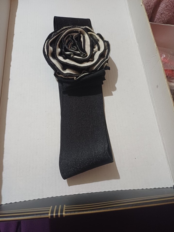 Kadın Siyah lastikli kemer - Görsel 3