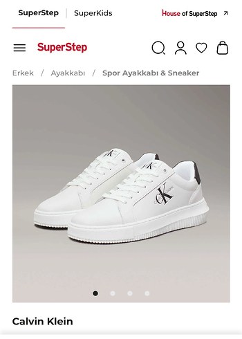 Calvin Klein Beyaz Platform Sneakers