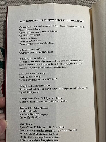 Beden Renk Bree Tanner?ın İkinci Hayatı, Stephenie Meyer