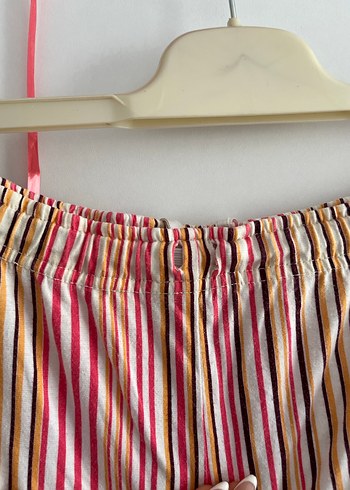 Pembe Çizgili Geniş Kesim Kadın Pijama Altı - Görsel 5