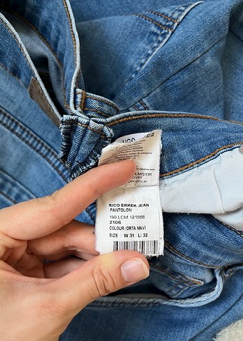 Erkek Mavi Jean / Pantolon - Görsel 8