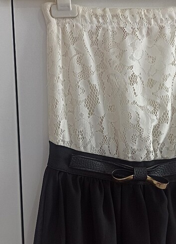 Straplez Elbise - Görsel 4