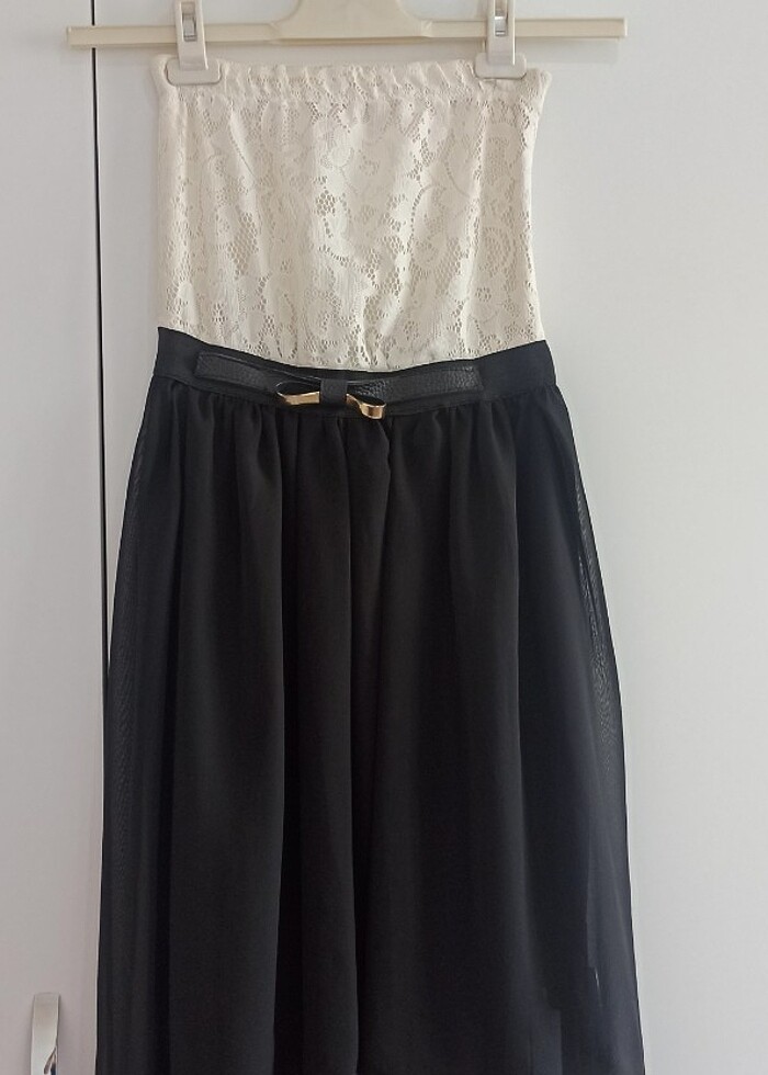 Straplez Elbise  - Görsel 3