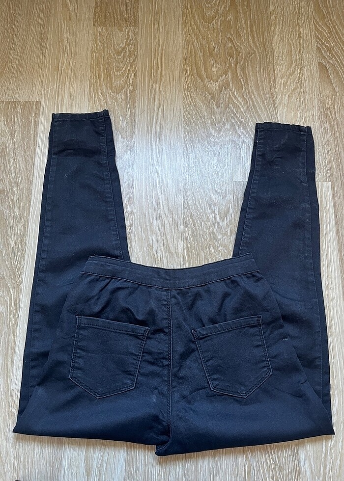 Siyah Skinny Jean Kot Pantolon - Görsel 4