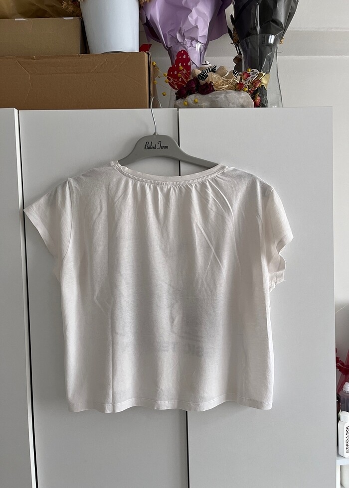 Crop Oversize Tişört - Görsel 2