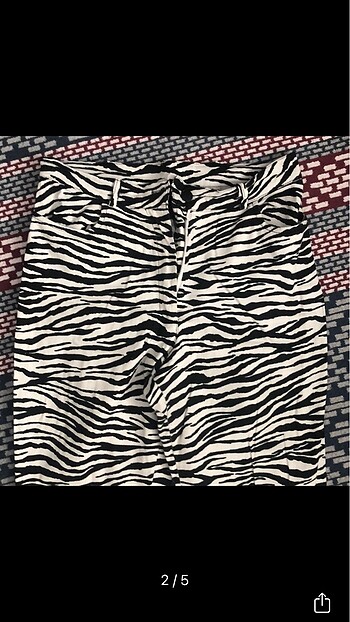 Zara ispanyol paça zebra yazık pantolon