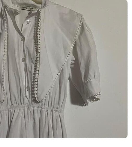 Diğer Beyaz Yazlık Günlük Şık Elbise