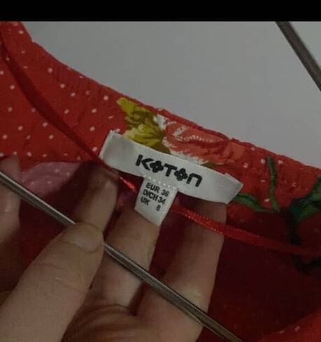 36 Beden turuncu Renk Koton Yazlık Elbise