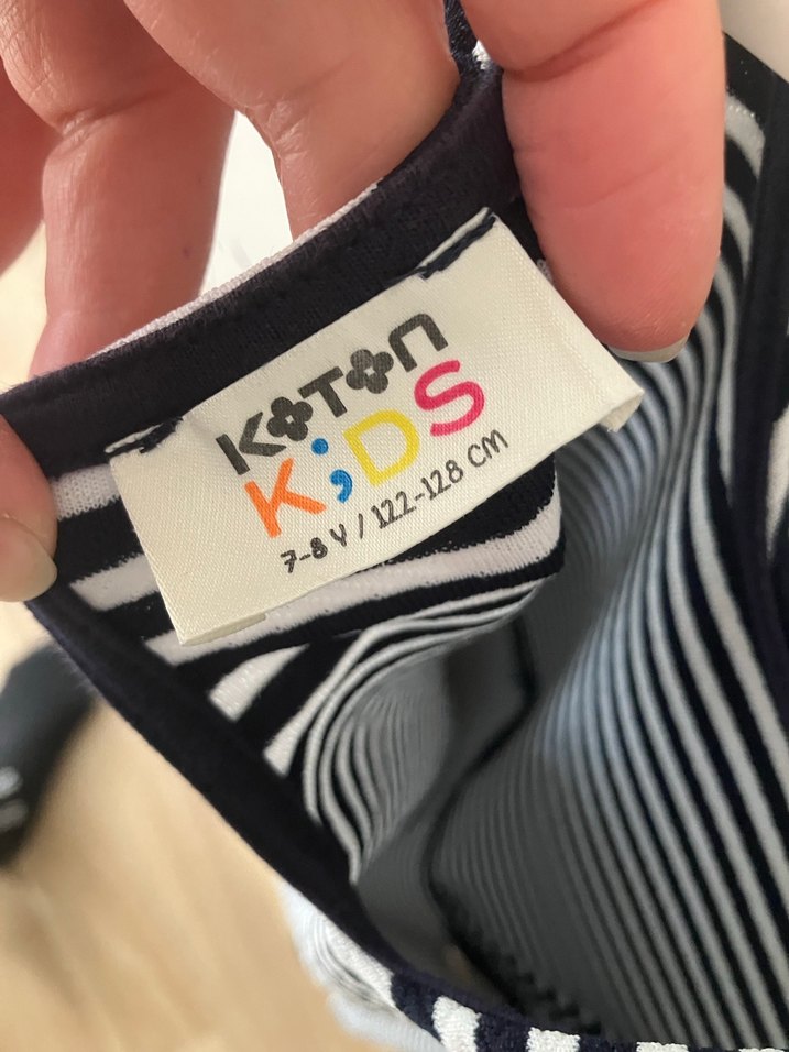 Kız Çocuk Çizgili Elbise - Görsel 4