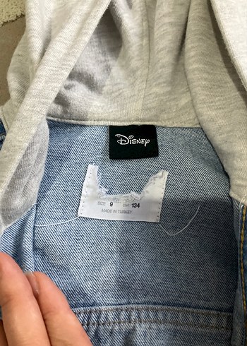 Kapüşonlu disney Detaylı Mavi Denim Ceket - Görsel 3