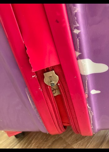 Mor Kız Çocuk Bavul - Görsel 3