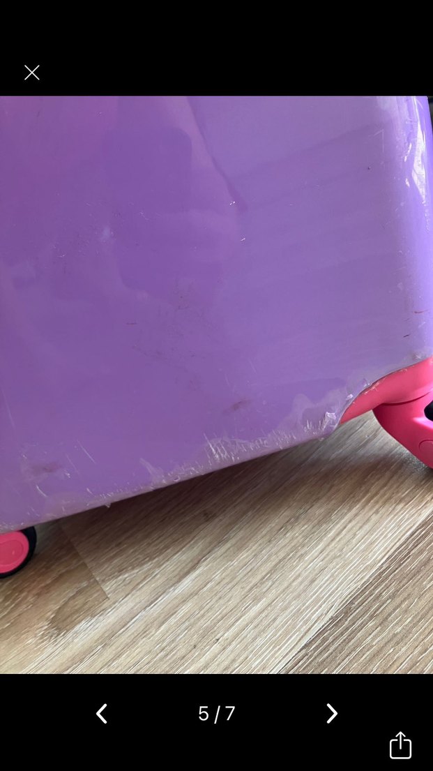 Mor Kız Çocuk Bavul - Görsel 5