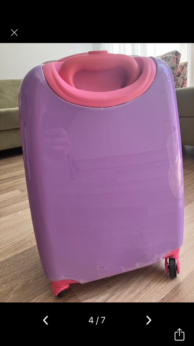 Mor Kız Çocuk Bavul - Görsel 4