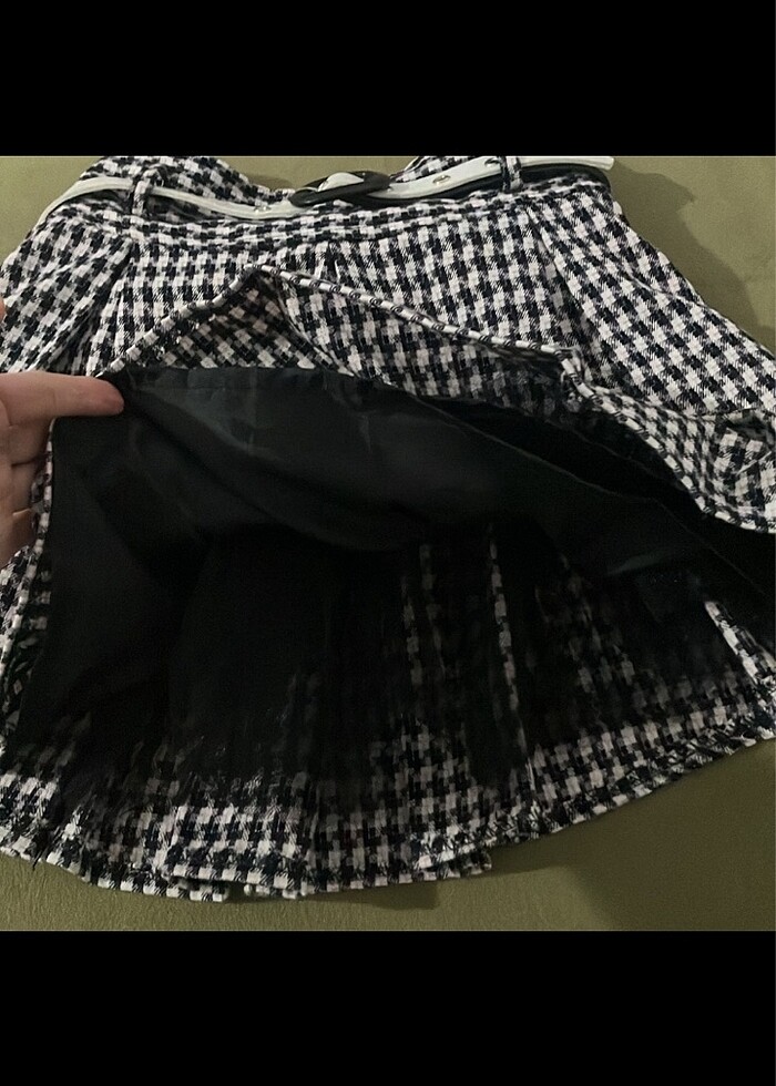 Pitikareli çocuk etek - Görsel 3