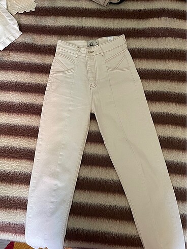 Krem rengi Kot Pantolon