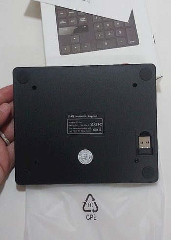 Siyah Sayısal Klavye - Görsel 2