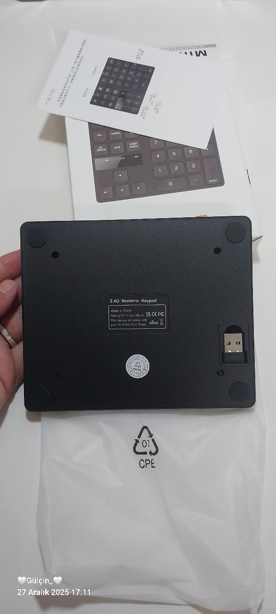 Siyah Sayısal Klavye - Görsel 2