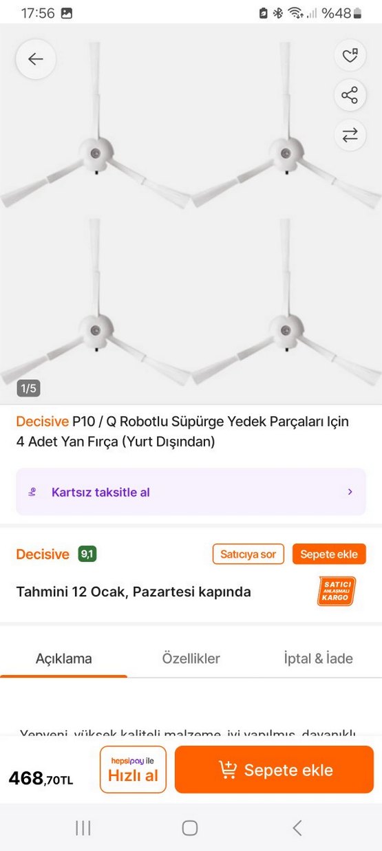 Beyaz 3 Kanatlı Fan Yedek Parçaları - Görsel 2