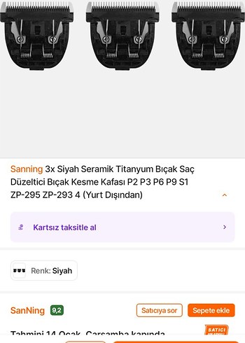 Siyah Tıraş Makinesi Yedek Başlığı - Görsel 3