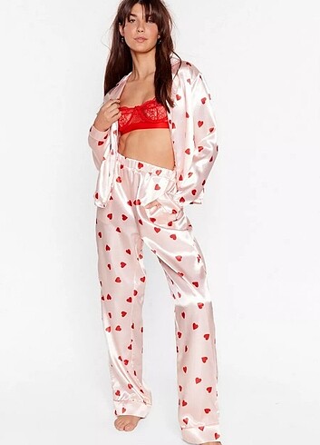 Saten Pijama Takımı 