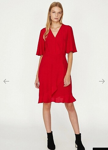 Koton kırmızı elbise